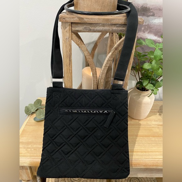 Vera Bradley Black Quilted Crossbody Purse - Picture 3 of 14